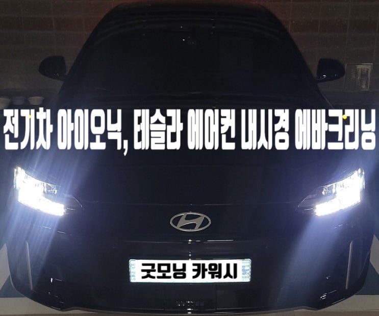  아이오닉6 테슬라 EV6 전기차 에바크리닝 자동차 에어컨 냄새제거 방법