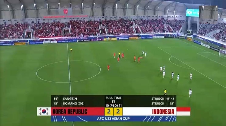  AFC U-23 아시안컵 8강전 2경기 대한민국 vs 인도네시아