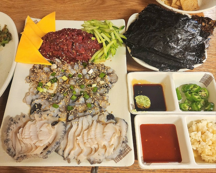  상일동 해랑 낙지 - 낙지삼합(?)과 낙지전이 맛있는 상일동 아지트?