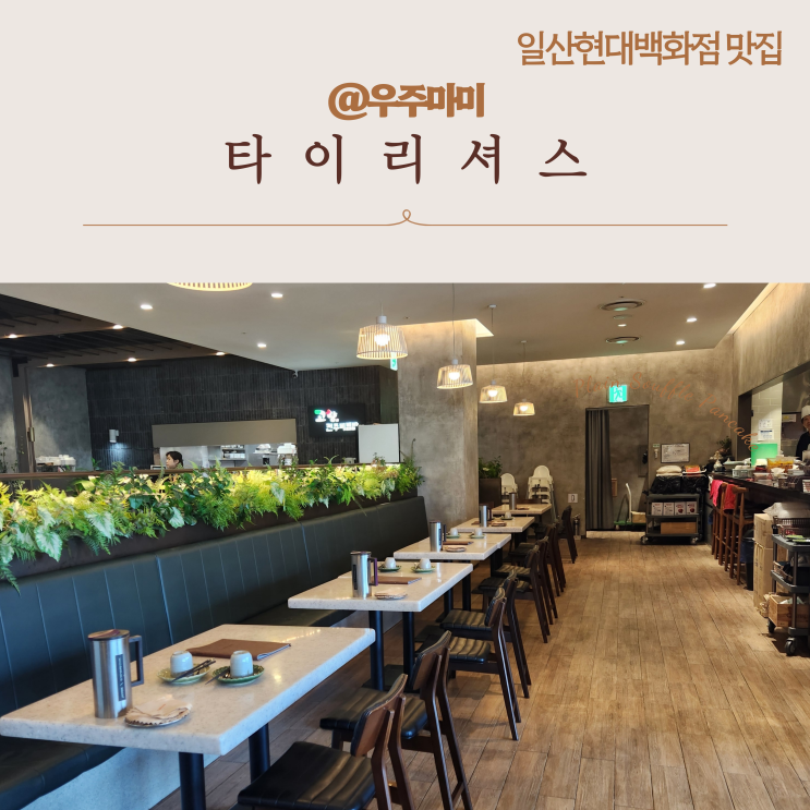 2024 일산 현대백화점 아기랑 가볼만한 태국음식맛집 "타이리셔스" 메뉴 추천,후기