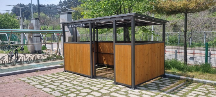  군산 새만금초등학교 분리수거장 설치 소개합니다.