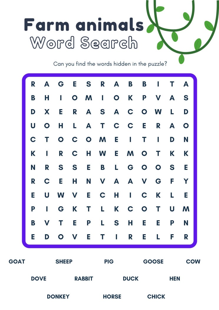  Word search 240427