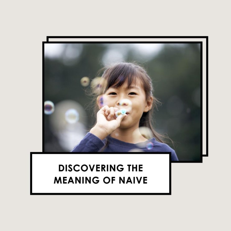  Naive의 정확한 뜻 상황별 사용 예시
