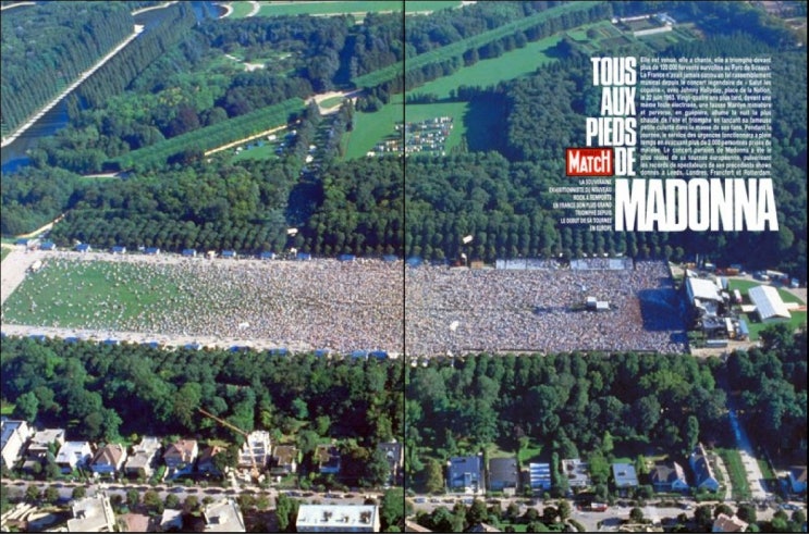 단일 <b>콘서트</b> 최다 <b>관객</b> 동원 기록 - 131,000명 동원 <b>마돈나</b>... 