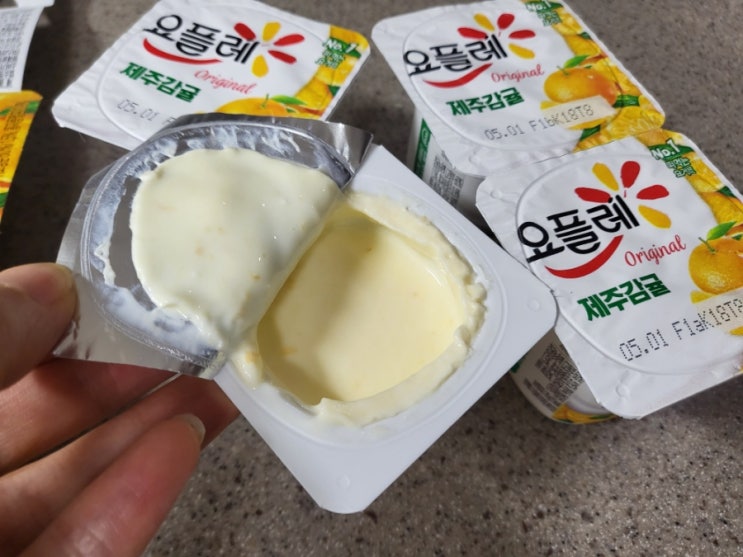  요플레 오리지널 맛 추천 상큼달콤한 샤인머스켓과 제주감귤