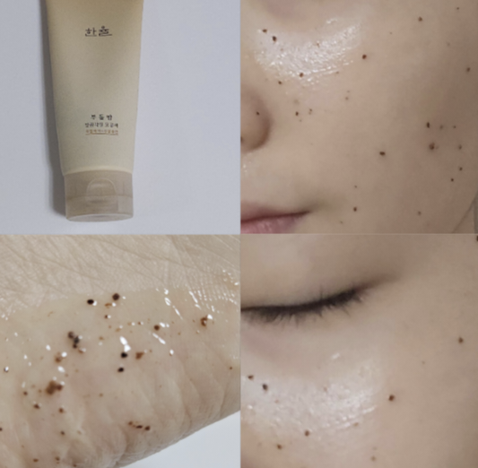 한율 부들밤 사용법 깔끔각질 모공팩으로 부드럽게 각질 제거하기!