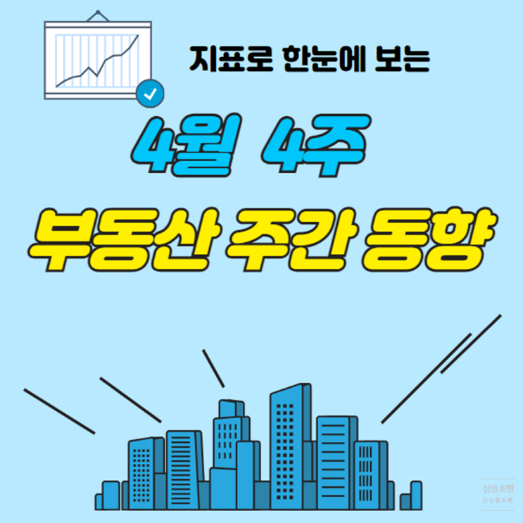 KB부동산 시세조회 통계 4월 4주 아파트동향