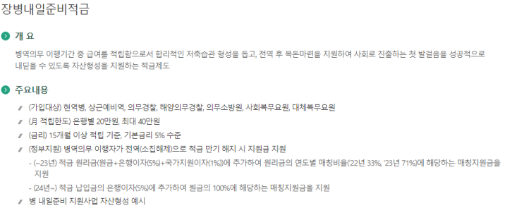  군 생활로 준비하는 내일: 장병 내일 준비 적금 가이드