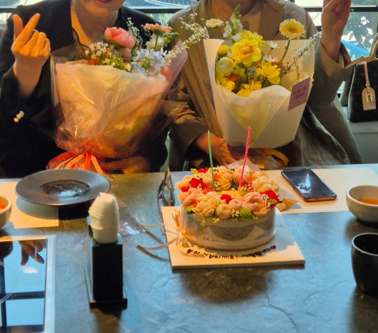  [내돈내산] 성남 위례 꽃앙금 케이크 _ 꽃들애 케이크(부모님 환갑)