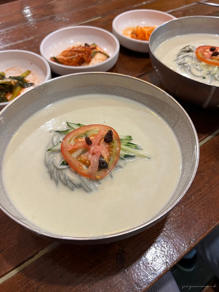 하남 미사 보리밥 주는 콩국수 맛집 몽촌토성보리밥손칼국수