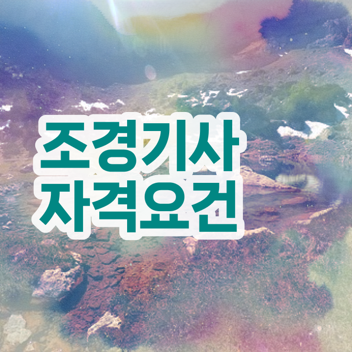  조경기사 필기 후기 조경기사 시험자격 학점은행제로 간편하게 갖추는 과정