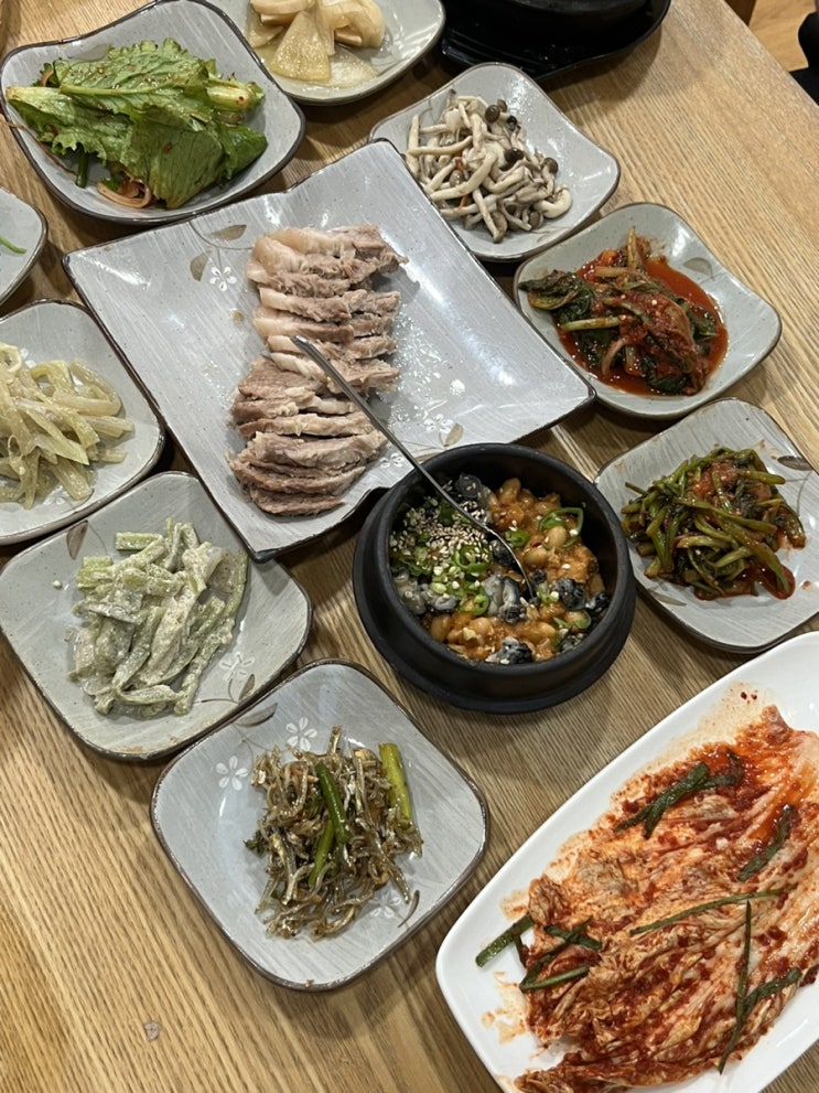  광주 우렁이강된장 쌈밥 진월동 맛집 <뜨락>