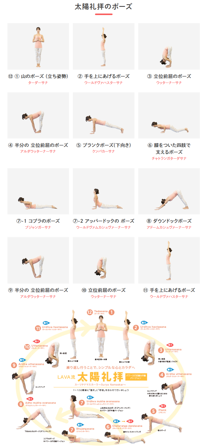 ヨガ の ポーズ 一覧