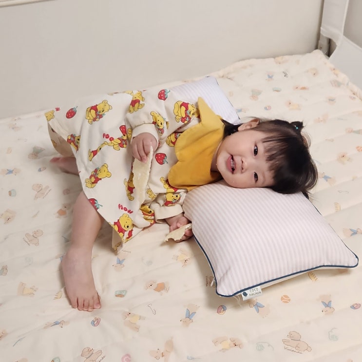  두돌 아기베개 시원한 양면 코코보들맘 베개 사용후기