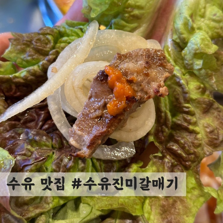  [수유] 갈매기살 맛집 #수유진미갈매기