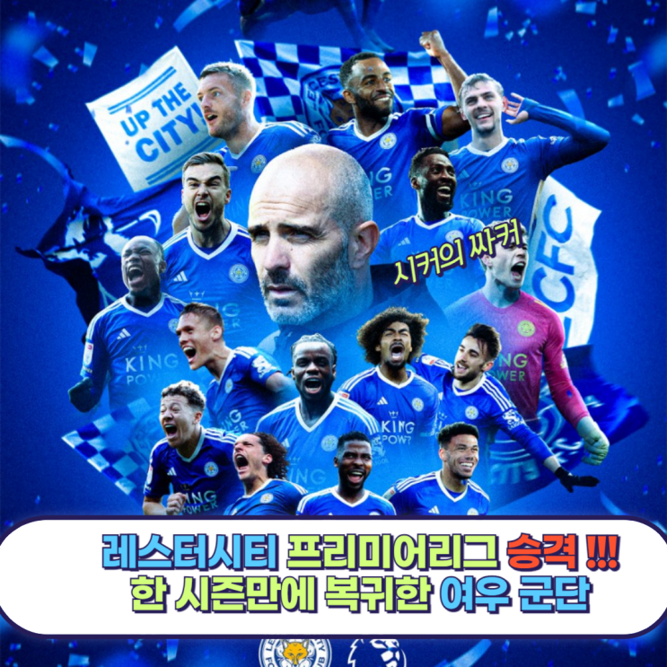 <b>레스터 시티</b> 한 시즌만에 프리미어리그 <b>승격</b> 확정, 돌아온 여우... 