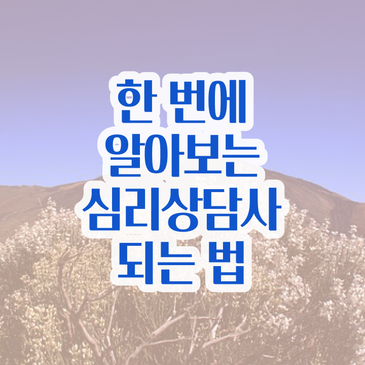  청소년 심리상담 자격증 , 심리상담사 자격증 응시자격 없이 합격한 전략 및 활용 방법