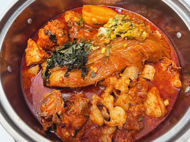  경기도 이천맛집 닭사부일체 본점 묵은지곱도리탕 포장 후기