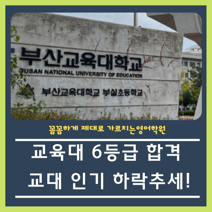  교육대 6등급 합격이 현실이 되네요 ㅠㅠ