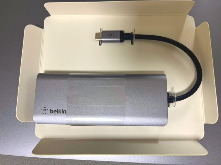  맥북 필수 액세서리ㅣ벨킨(belkin) 7in1 usb-c 타입 허브 내돈내산 리뷰