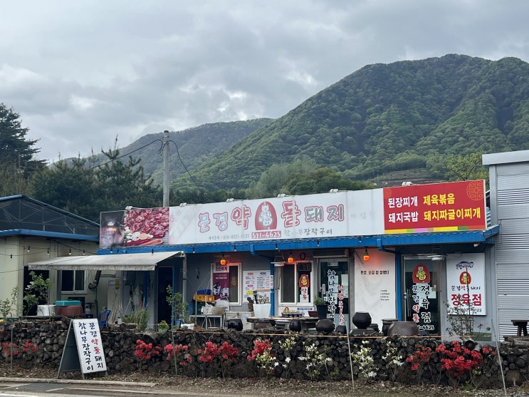  문경여행맛집_찬또배기 이찬원님도 다녀간 문경약돌돼지 참나무장작구이 후기