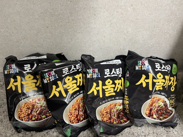  다이어트라면 저칼로리라면 추천_풀무원 로스팅서울짜장 후기 (야식으로도 가능!)