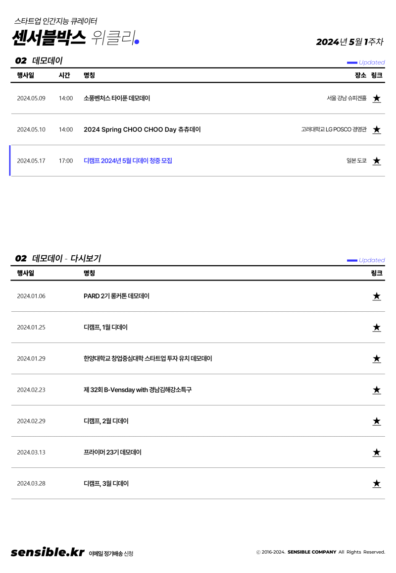 2024년 5월 1주차 창업 및 스타트업 소식 및 일정 정리 (정책지원, 강의교육, 업계동향, 투자유치, 뉴스레터 등 행사모임) :  네이버 블로그