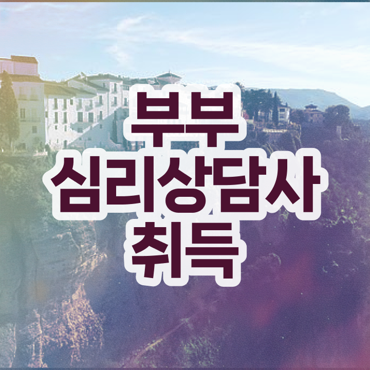  부부심리상담사교육센터 , 부부심리상담사 자격증 20일 만에 시험준비 , 이후 전망