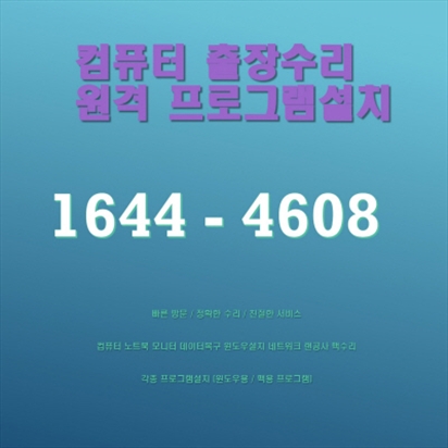  성남시 컴퓨터 수리 및 소프트웨어 설치 전문가의 다양한 서비스 안내