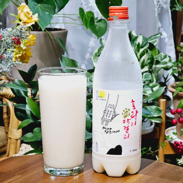  배혜정도가 호랑이 생 막걸리 쌀막걸리 750ml 6도 무아스파탐 추천