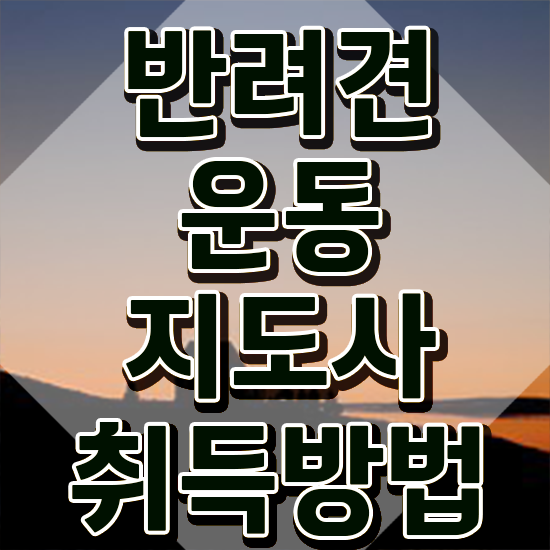  반려견운동지도사 1급,2급 동시에 공부한 방법