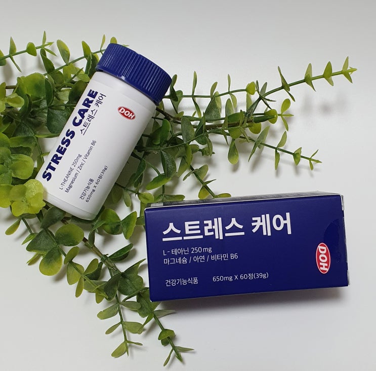  엘테아닌 DOH 스트레스케어 테아닌효능 알고 섭취하기