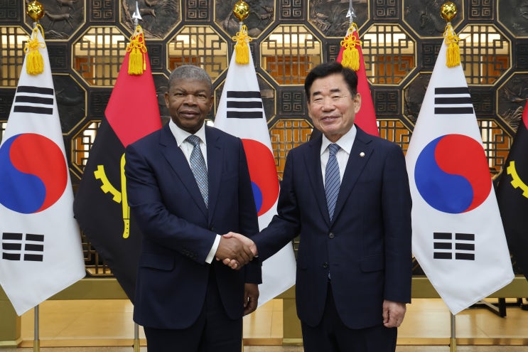 김진표 의장, 로렌쑤 <b>앙골라</b> 대통령 접견