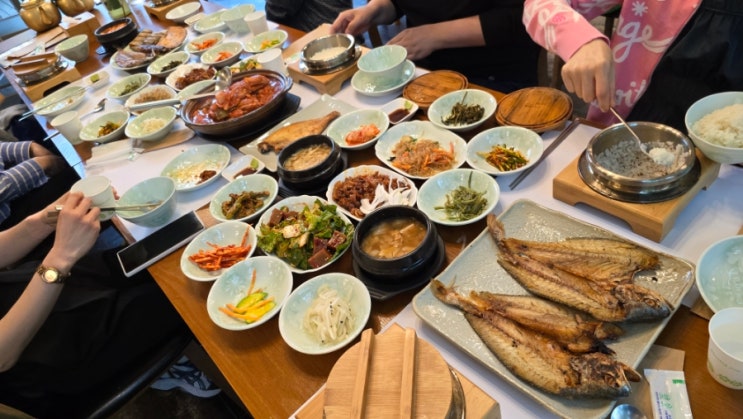  금남리 맛집 온햇반 보리굴비, 모듬생선구이, 갈치조림 등 솥밥과 풍성한 반찬으로 행복했던 식사시간