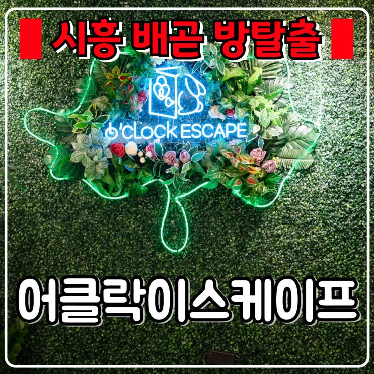  시흥 방탈출 『 어클락이스케이프 』 모험 테마 가득한곳 !