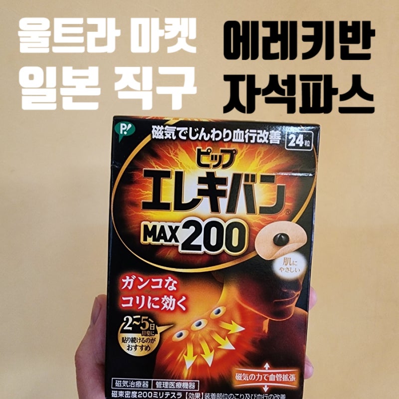 일본직구 피프 에레키반 MAX200 자석파스