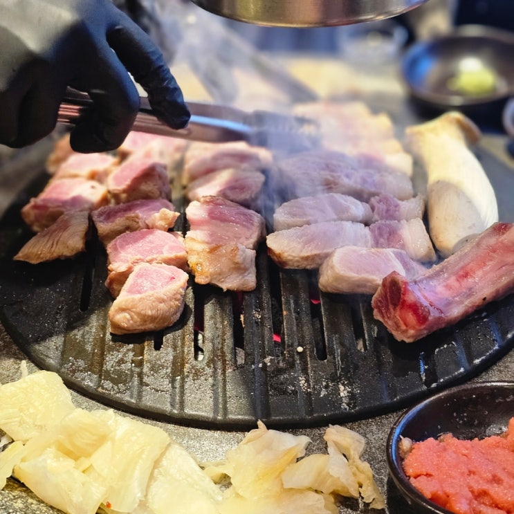  부산 광안동, 광안리 광안대교가 보이는 광안리 삼겹살 맛집, 석화연