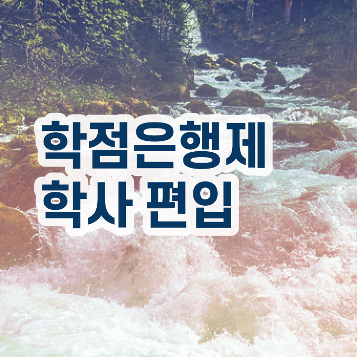  학점은행제 독학사 학점은행제 성적 완벽 정리