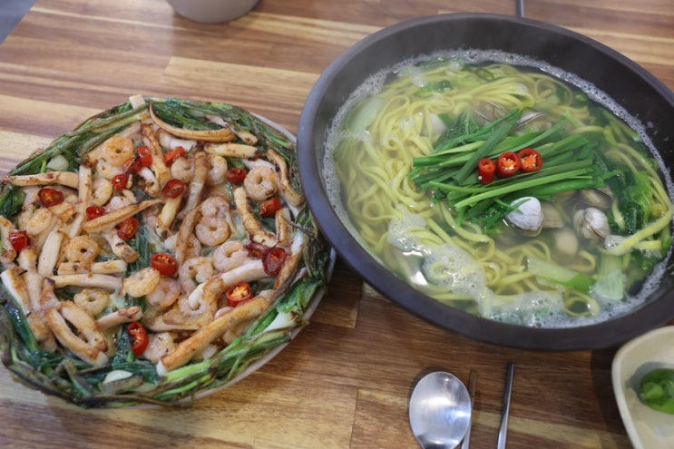  나주칼국수맛집, 이민창 칼국수, 해물파전도 꼭 시킬것!
