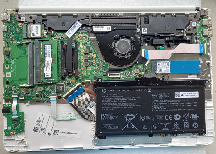  분당 판교 HP 서비스센터 Laptop 15s-fq1005TU 노트북 RAM 램 메모리 업그레이드 교체