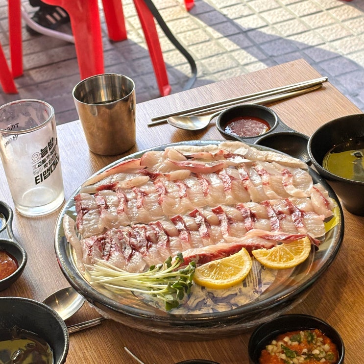  잠실 횟집 추천, 잠실새내 노상 맛집 술집 오징어잡는남자 동래파전