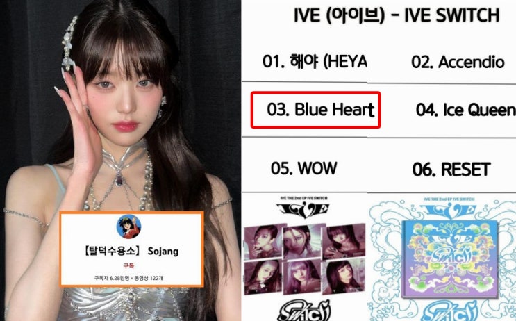 아이브 장원영 작사 'Blue Heart' <b>탈덕수용소</b> 저격 가사?