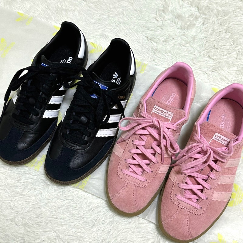 Adidas Samba 아디다스 삼바OG 블랙 225 칼발 사이즈팁/아디다스 버뮤다 비교샷