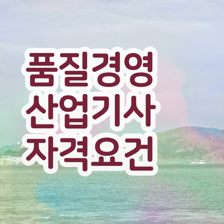  품질경영산업기사 독학 품질경영산업기사 응시자격 인강만 듣고 4달 안에 끝낸 노하우