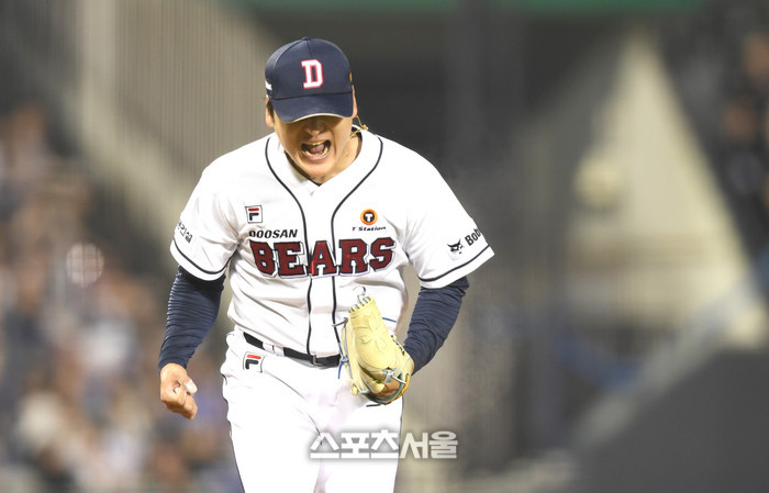 무실점' 국대 <b>곽빈</b>, <b>시즌</b> 첫 승... 삼성에 4:0 <b>승리</b>...