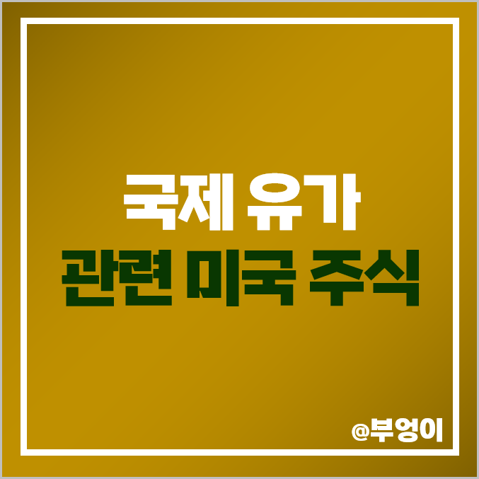 WTI 국제 유가 관련주 원유 장비 관련 미국 주식 WTI 국제 유가 관련주 원유 장비 관련 미국 주식