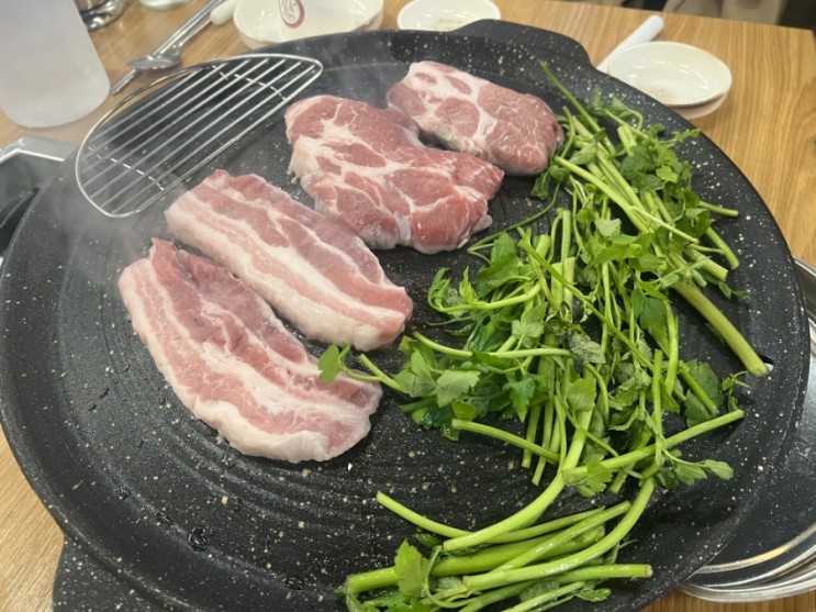 대전 괴정동 미나리솥뚜껑, 삼겹살 맛집