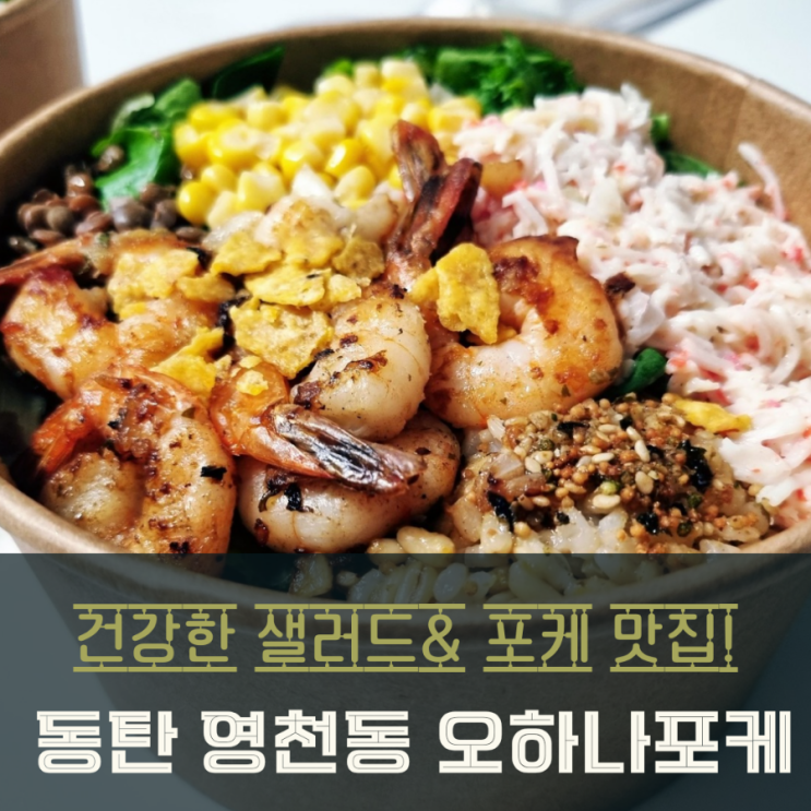  동탄 건강한 샐러드 & 포케 맛집 오하나포케 리얼후기 (테이크아웃)