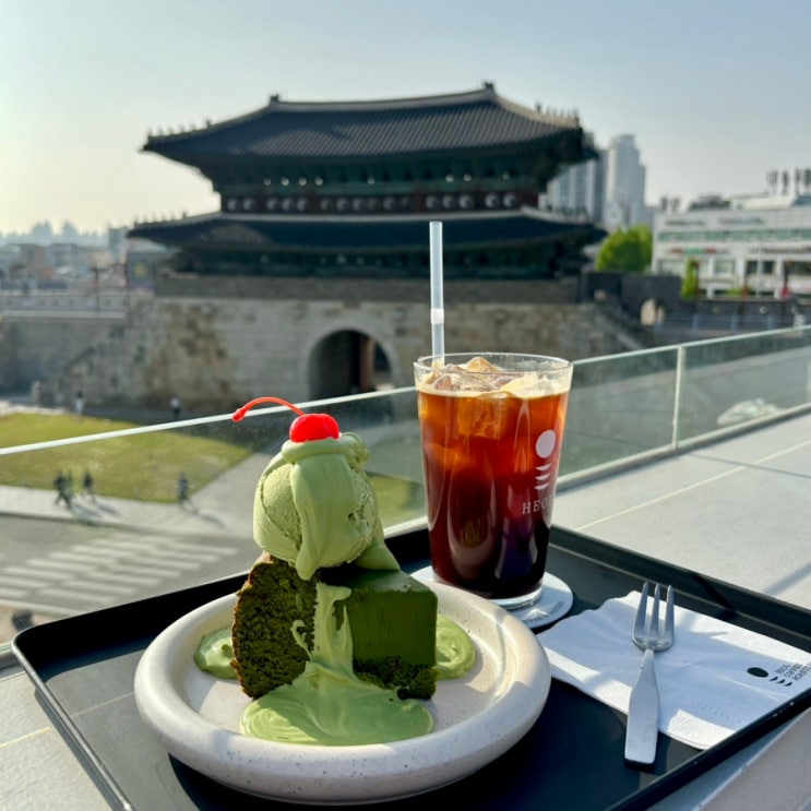  수원 화성 행궁동 장안문 뷰맛집 카페, 말차갸또 짱맛ㅣ헤올커피로스터즈
