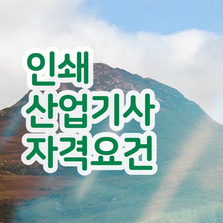  인쇄산업기사 응시자격 온라인 과정으로 빠르게 준비한 전략